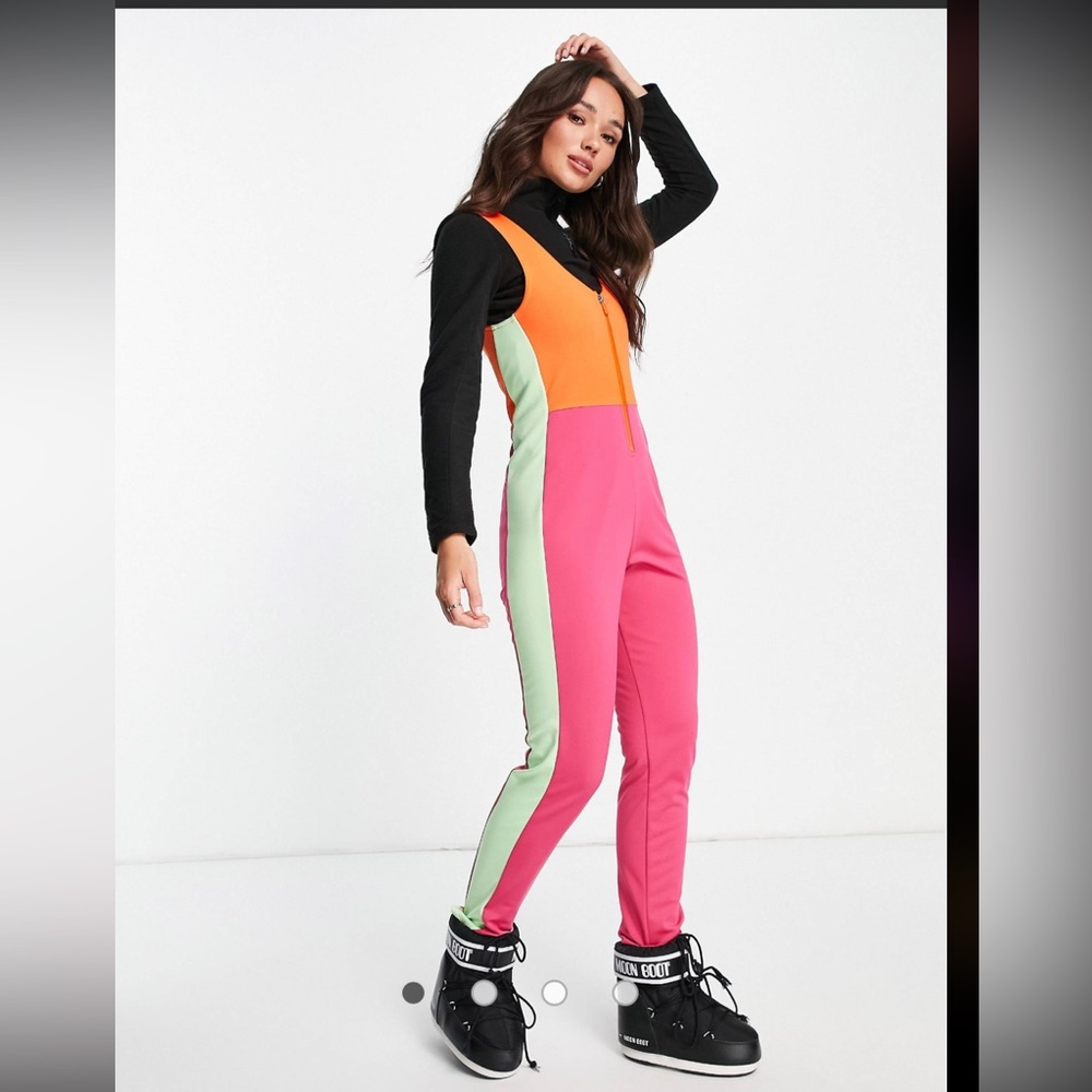 Liquorish SKI waterproof salopettes in brigh